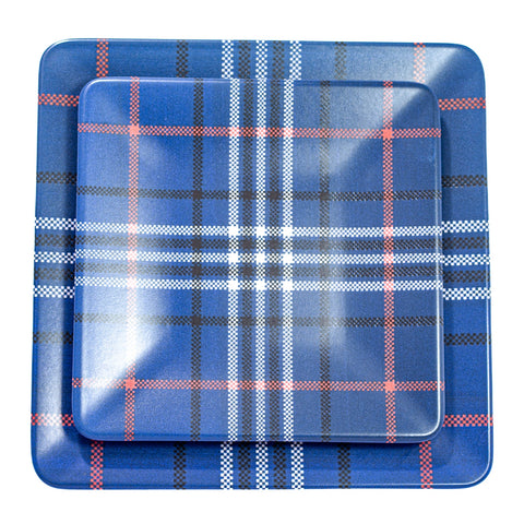 Assiette Carrée Cadrasse - Set de 6 Pièces, Grand Modèle - L'Atelier de Dadi - vaisselle de luxe - Dakar - Senegal