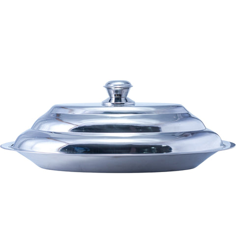 BOL INOX OVAL ARGENTE 70CM L'Atelier de Dadi - vaisselle de luxe - Dakar - Senegal