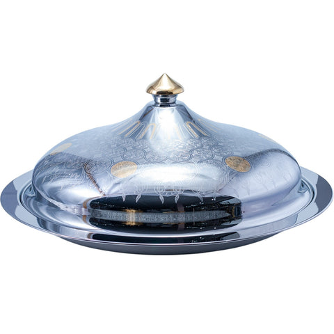 BOL SAJIDA 60 CM ARGENTE DORE L'Atelier de Dadi - vaisselle de luxe - Dakar - Senegal