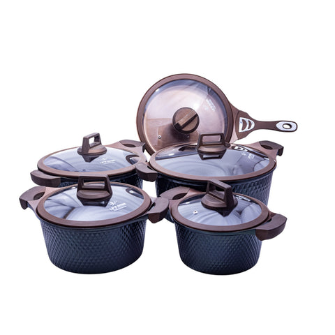 CASSEROLE CERAMIQUE MARRON 20CM-24CM-28CM-32CM-28CM 10PCS (1 MANQUE POELE & SON COUVERCLE) L'Atelier de Dadi - vaisselle de luxe - Dakar - Senegal