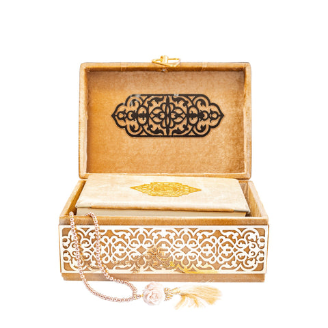 COFFRET TAPIS DE PRIERE CUIR BEIGE L'Atelier de Dadi - vaisselle de luxe - Dakar - Senegal