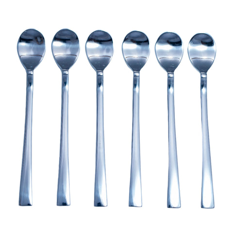 CUILLERE A CAFE ARGENTE OVALE - L'Atelier de Dadi - vaisselle de luxe - Dakar - Senegal