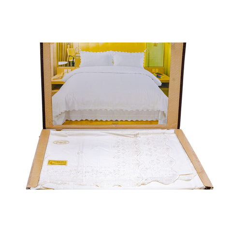 DRAP DUO 6 PCS BEIGE MOTIF FLEUR TRICOT BEIGE L'Atelier de Dadi - vaisselle de luxe - Dakar - Senegal