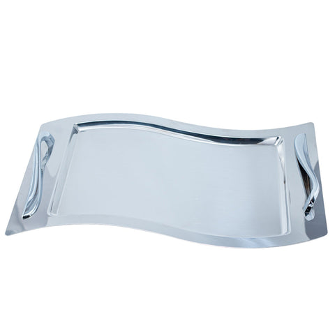 PLATEAU DE SERVICE OVALE RECTANGLE ARGENTE L'Atelier de Dadi - vaisselle de luxe - Dakar - Senegal