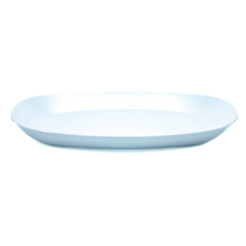 Plateau Présentoir en Porcelaine Ovale Blanche - Petit Modèle - L'Atelier de Dadi - vaisselle de luxe - Dakar - Senegal