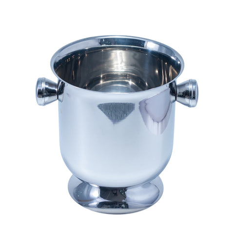 SEAU A GLACE CHAMPAGNE INOX ARGENTE FORME COUPE MM L'Atelier de Dadi - vaisselle de luxe - Dakar - Senegal