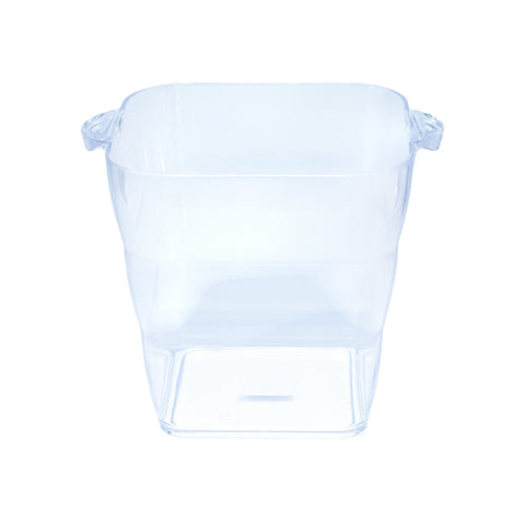 SEAU A GLACE CHAMPAGNE PLEXI TRANSPARENT FORME CARRE MM L'Atelier de Dadi - vaisselle de luxe - Dakar - Senegal