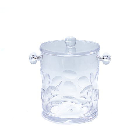 SEAU A GLACE PLEXI TRANSPARENT AVEC PINCE PM L'Atelier de Dadi - vaisselle de luxe - Dakar - Senegal