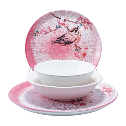 SERVICE ROSE BLANC 24 PCS L'Atelier de Dadi - vaisselle de luxe - Dakar - Senegal