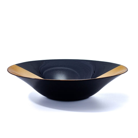 Saladier Noir et Doré - Grand Modèle - L'Atelier de Dadi - vaisselle de luxe - Dakar - Senegal