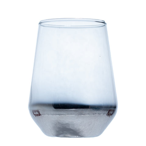 VERRE A BOISSON TRANSPARENT ARGENTÉ 7 PCS - L'Atelier de Dadi - vaisselle de luxe - Dakar - Senegal